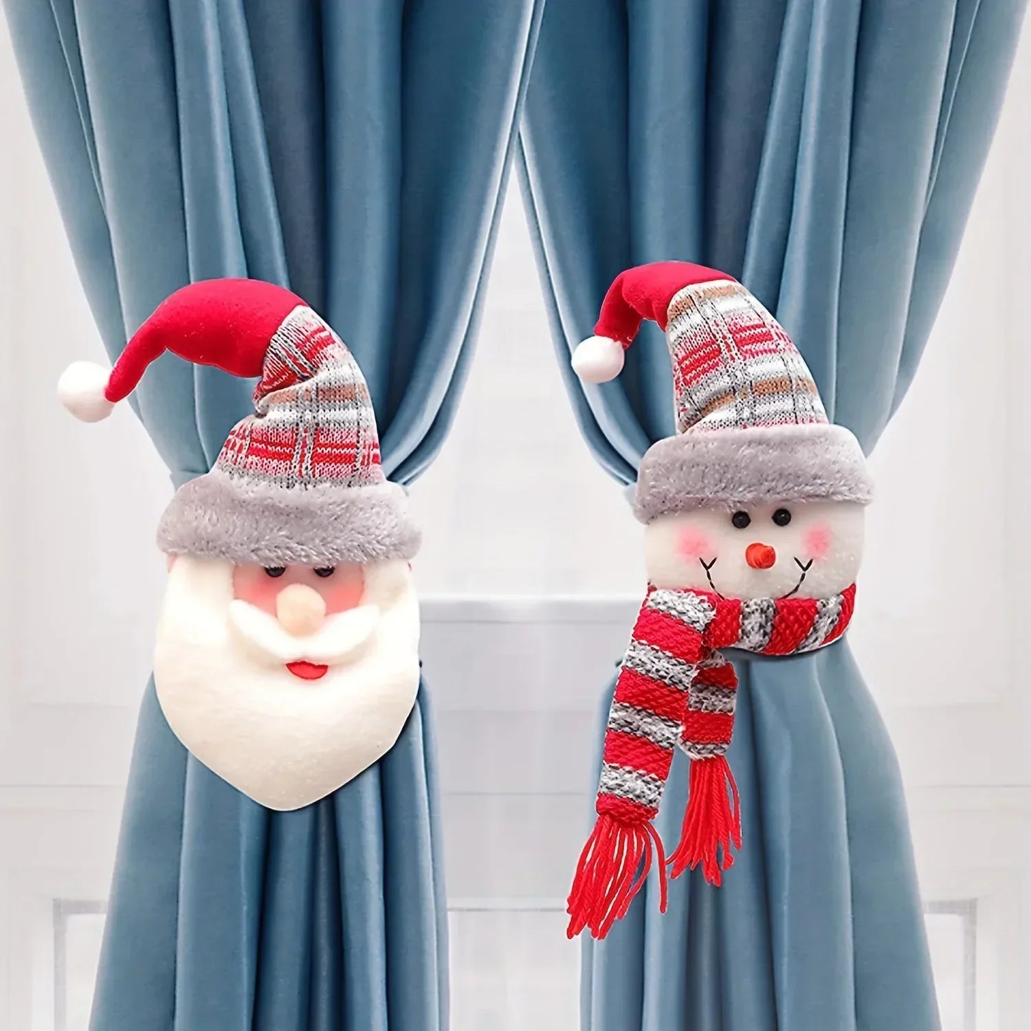 Fivela de Cortina para Decoração de Natal - Enfeite Natalino Festivo