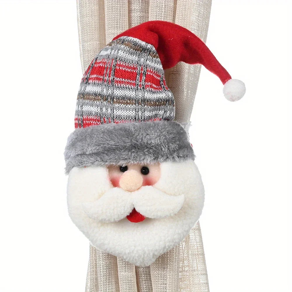 Fivela de Cortina para Decoração de Natal - Enfeite Natalino Festivo