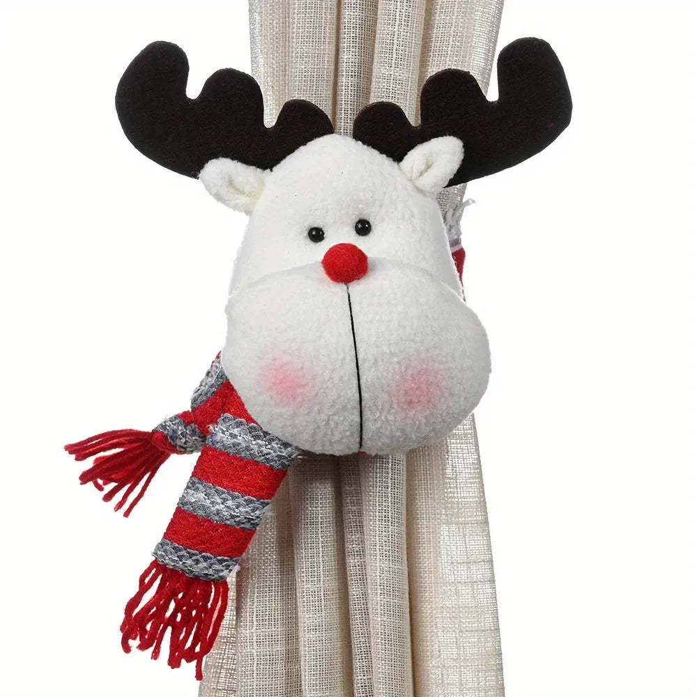 Fivela de Cortina para Decoração de Natal - Enfeite Natalino Festivo