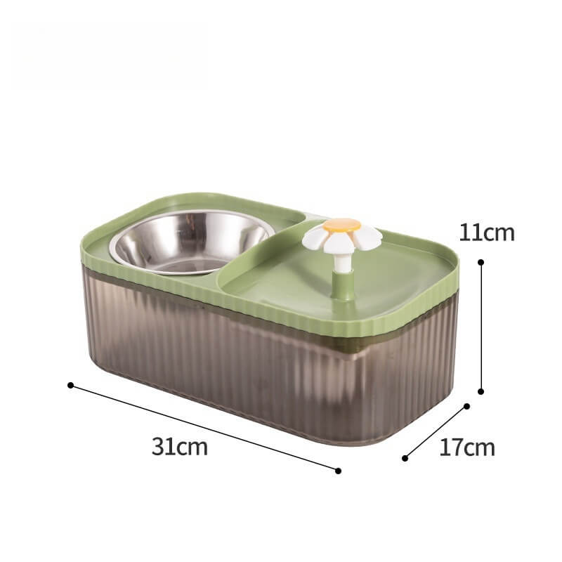 Fonte de Água e Comedouro Automático para Gatos e Cães - Bebedouro e Alimentador
