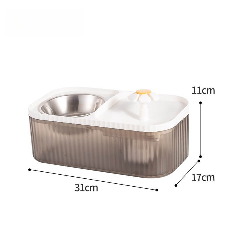 Fonte de Água e Comedouro Automático para Gatos e Cães - Bebedouro e Alimentador