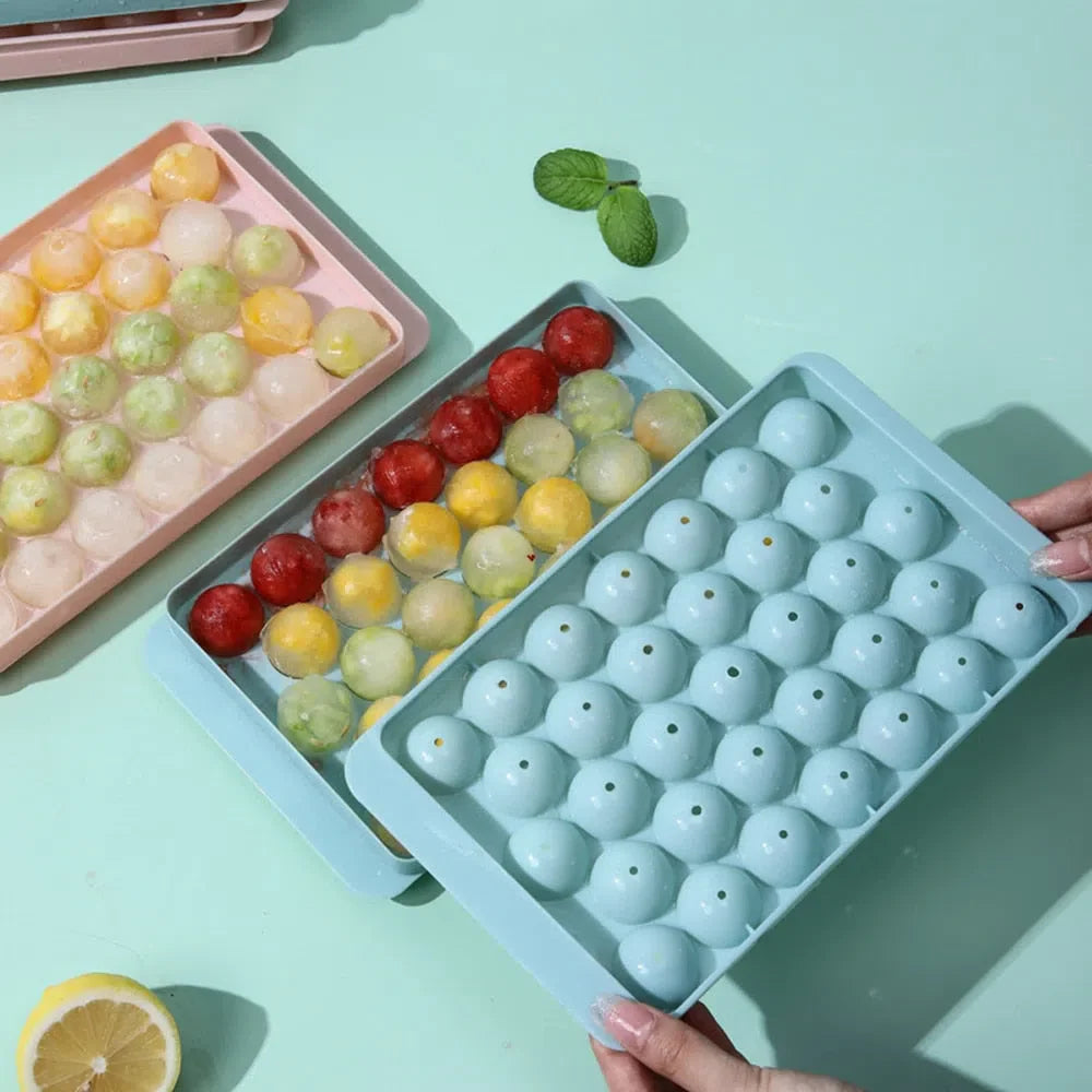 Forma de Gelo Mini Esférica para Bebidas - Moldes de Gelo Redondos