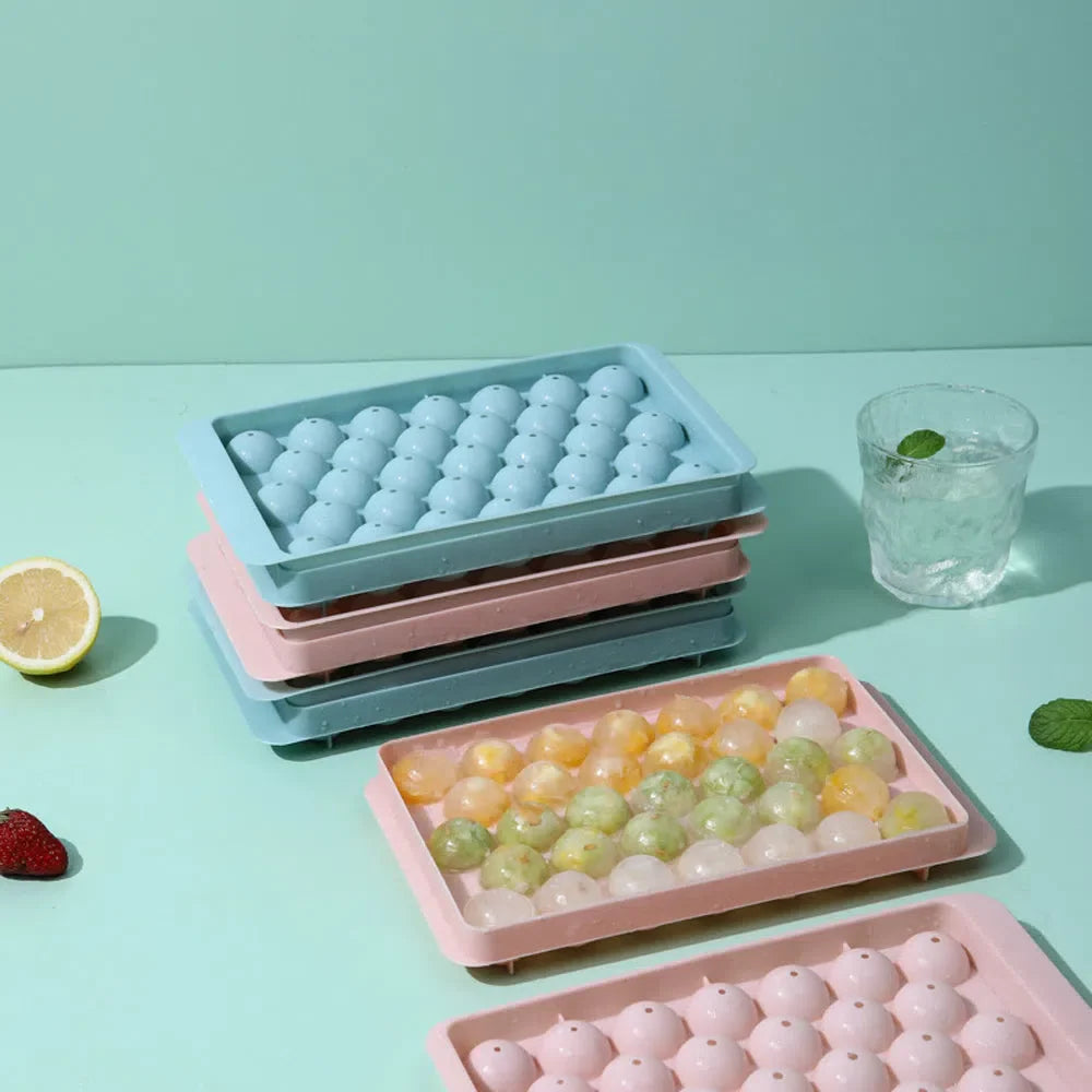 Forma de Gelo Mini Esférica para Bebidas - Moldes de Gelo Redondos