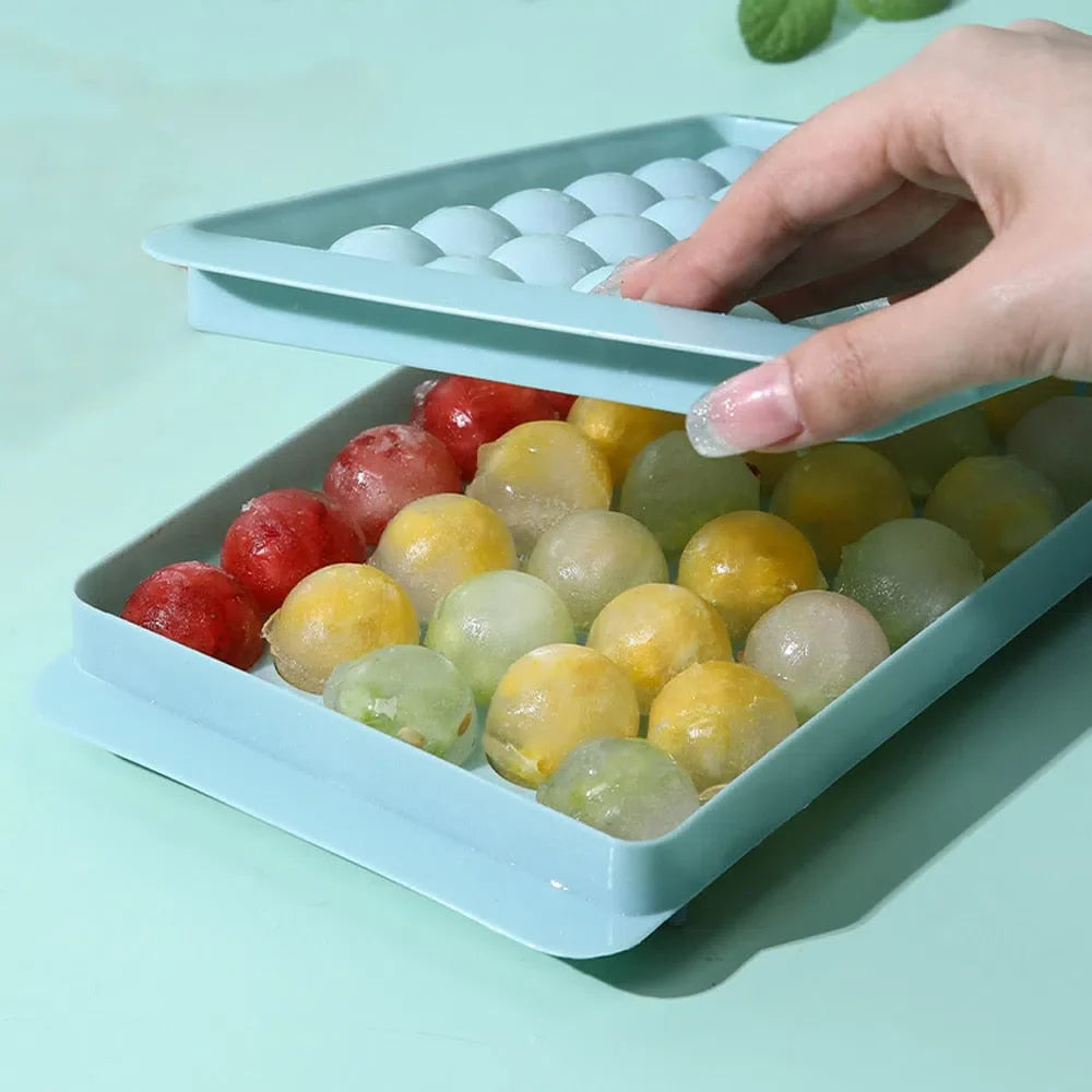 Forma de Gelo Mini Esférica para Bebidas - Moldes de Gelo Redondos