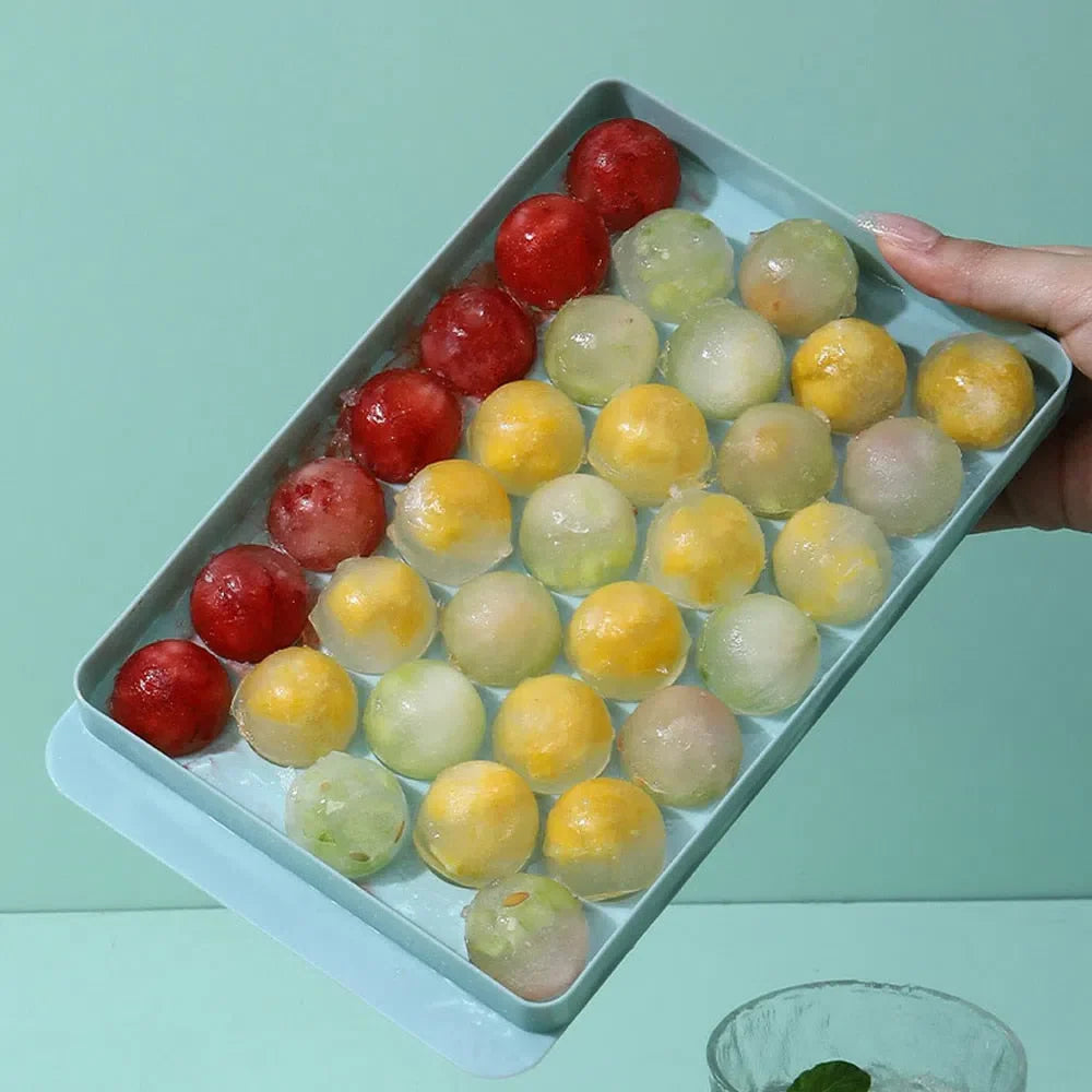 Forma de Gelo Mini Esférica para Bebidas - Moldes de Gelo Redondos