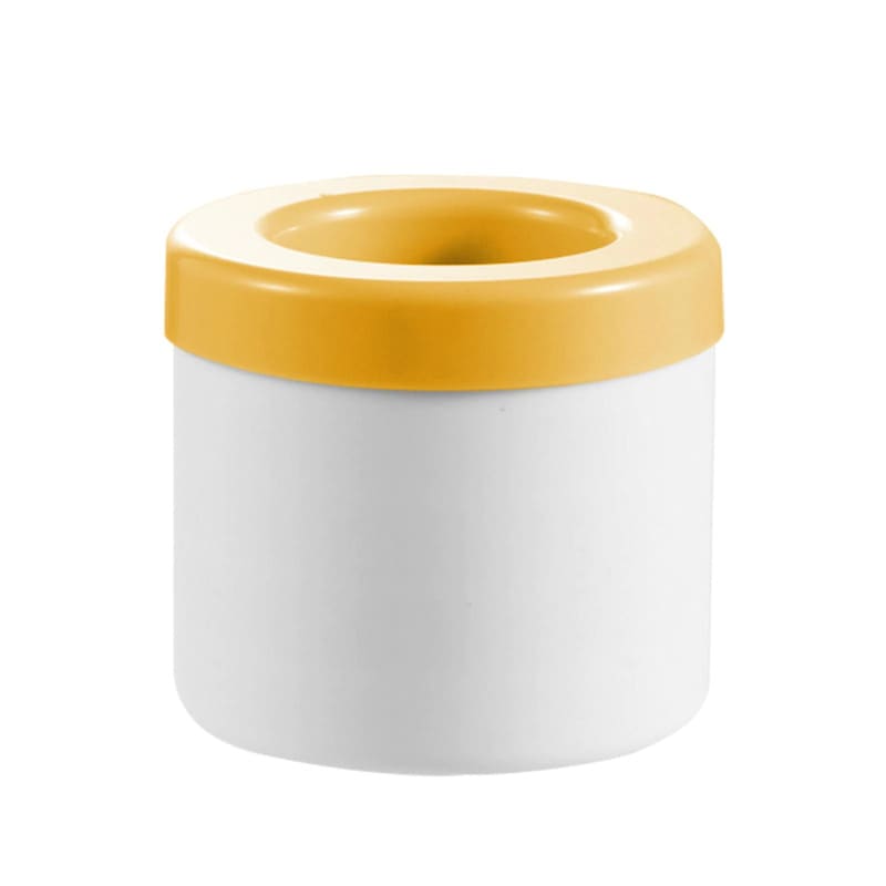 Forma de Gelo de Silicone Redonda com Tampa - Ideal para Bebidas