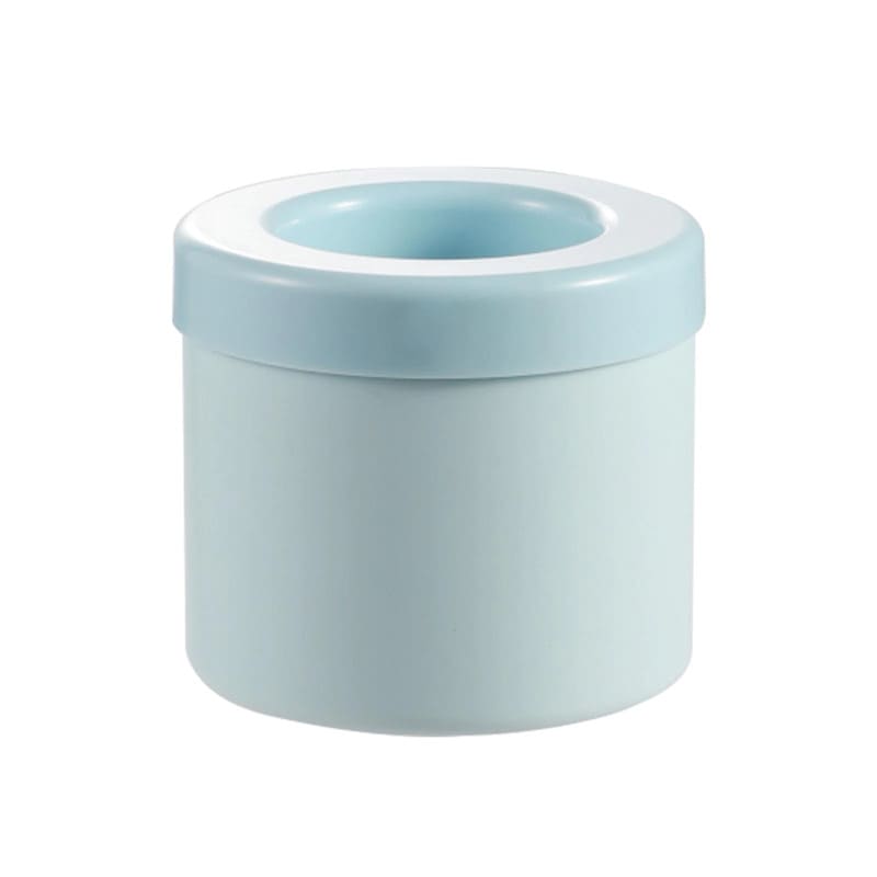 Forma de Gelo de Silicone Redonda com Tampa - Ideal para Bebidas