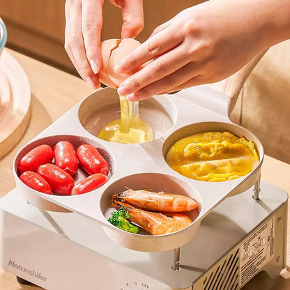 Frigideira Antiaderente 4 em 1 Não gruda nada - Utensílio de Cozinha Versátil