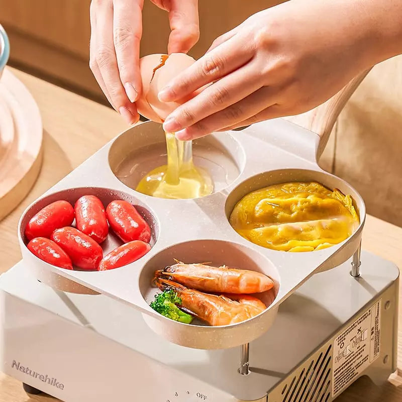 Frigideira Antiaderente 4 em 1 Não gruda nada - Utensílio de Cozinha Versátil