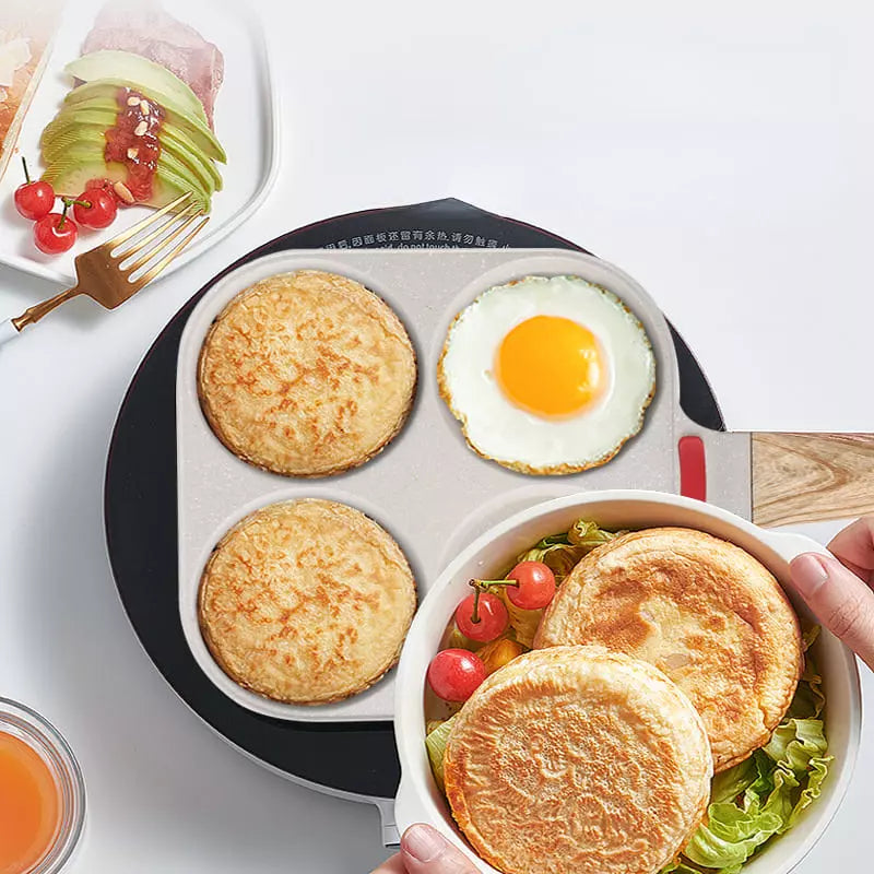 Frigideira Antiaderente 4 em 1 Não gruda nada - Utensílio de Cozinha Versátil