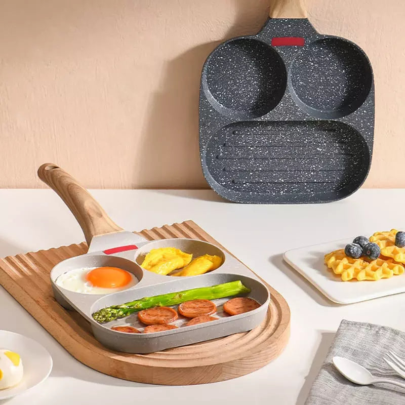 Frigideira Antiaderente 4 em 1 Não gruda nada - Utensílio de Cozinha Versátil