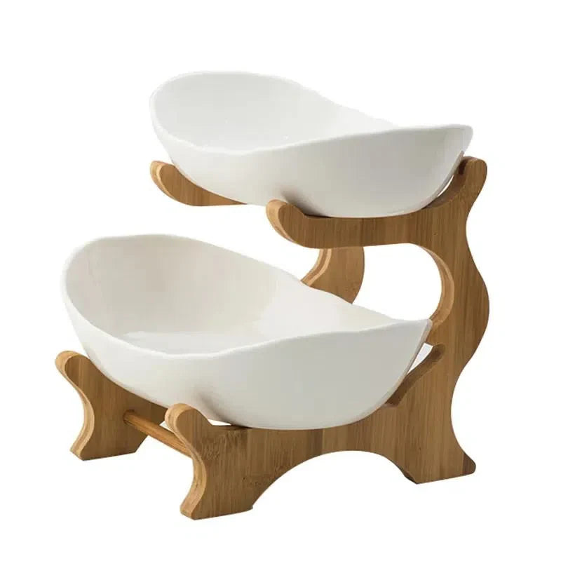 Fruteira De Mesa 1 a 3 Andares Moderna de Bambu
