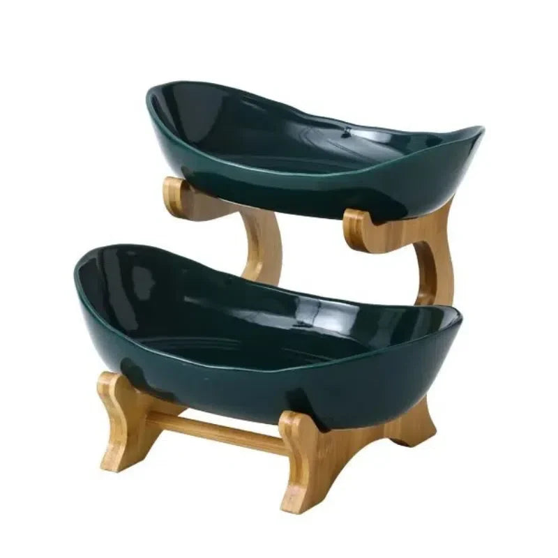 Fruteira De Mesa 1 a 3 Andares Moderna de Bambu