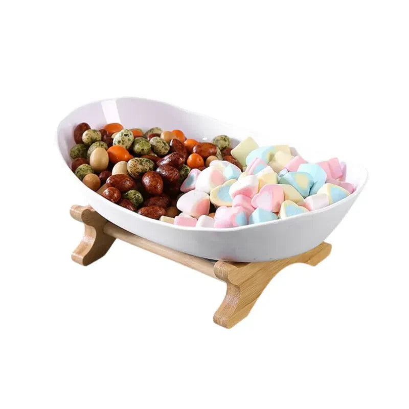 Fruteira De Mesa 1 a 3 Andares Moderna de Bambu