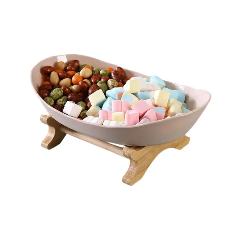 Fruteira De Mesa 1 a 3 Andares Moderna de Bambu