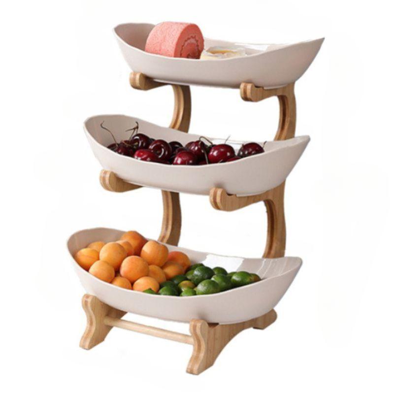 Fruteira de Mesa 2 a 3 Andares Chique e Moderna