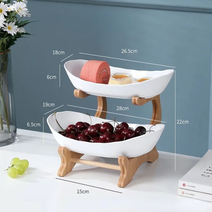 Fruteira de Mesa 2 a 3 Andares Chique e Moderna