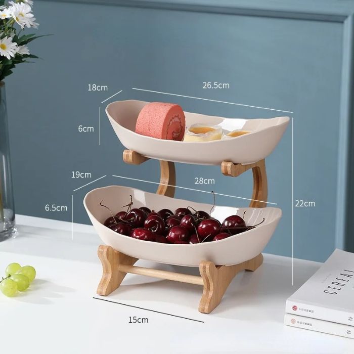 Fruteira de Mesa 2 a 3 Andares Chique e Moderna