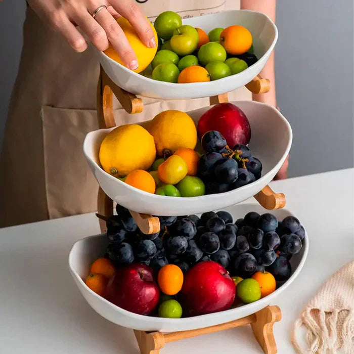 Fruteira de Mesa 2 a 3 Andares Chique e Moderna
