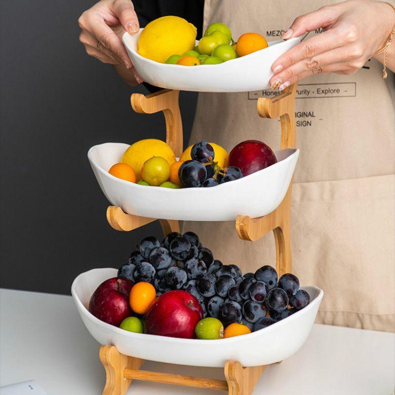 Fruteira de Mesa 2 a 3 Andares Chique e Moderna