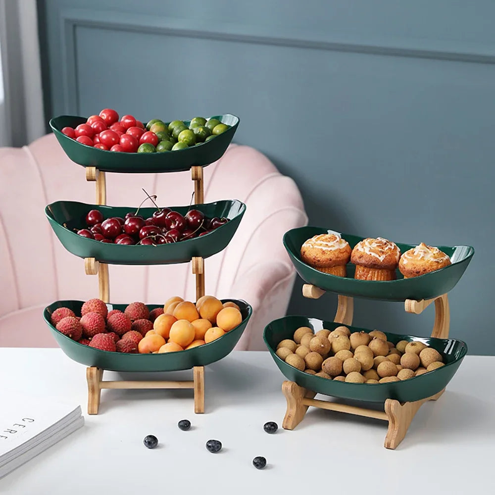 Fruteira de Mesa 2 a 3 Andares Chique e Moderna