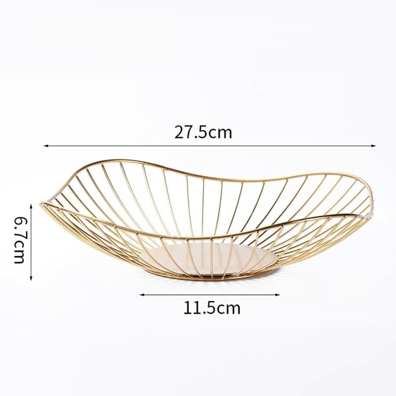 Fruteira de Mesa Centro de Ferro Moderna Decorativa - Cesta de Frutas