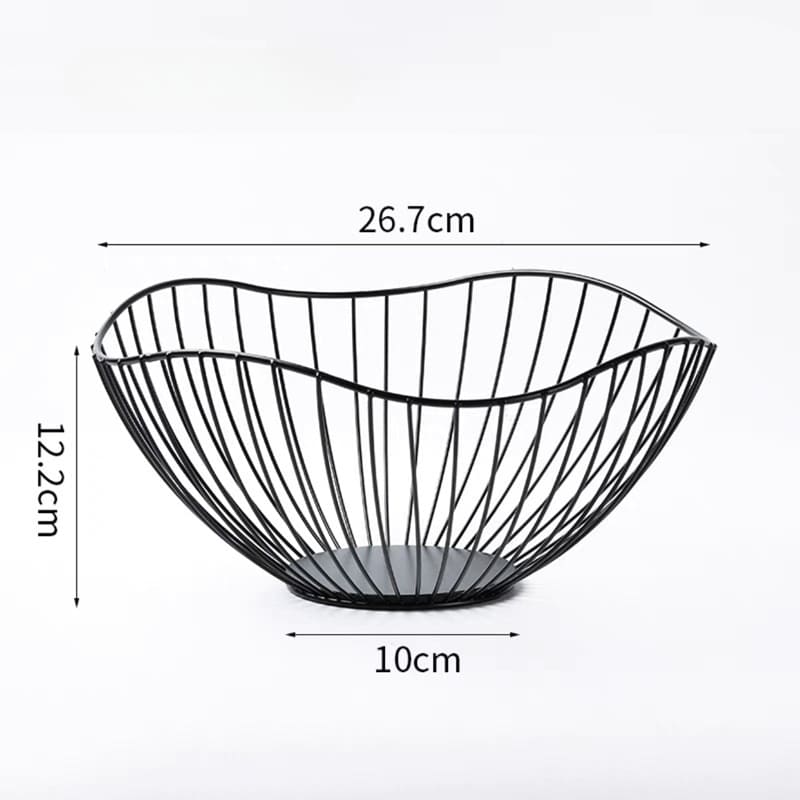 Fruteira de Mesa Centro de Ferro Moderna Decorativa - Cesta de Frutas