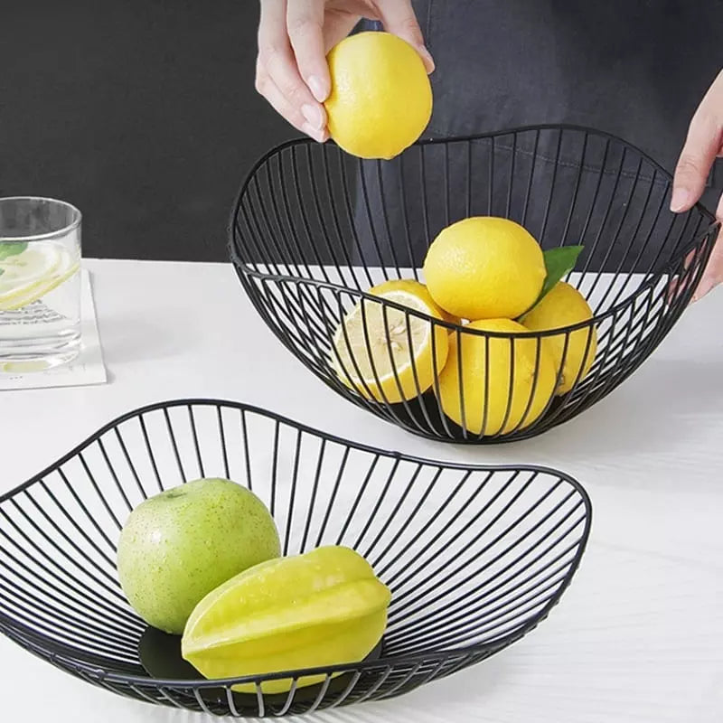Fruteira de Mesa Centro de Ferro Moderna Decorativa - Cesta de Frutas