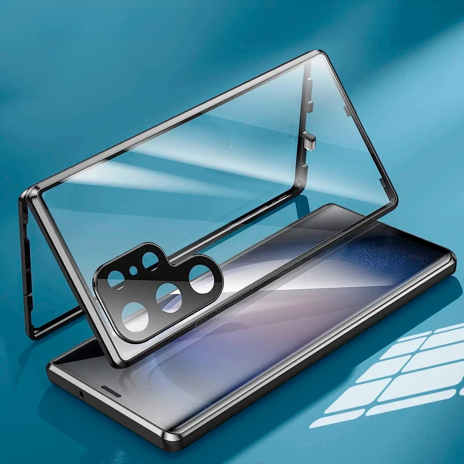 Capa para Celular Samsung Galaxy Magnética Blindada - Proteção Dupla 360º