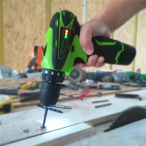 Furadeira Elétrica Portátil Recarregável com Bateria - Ideal para Projetos de DIY