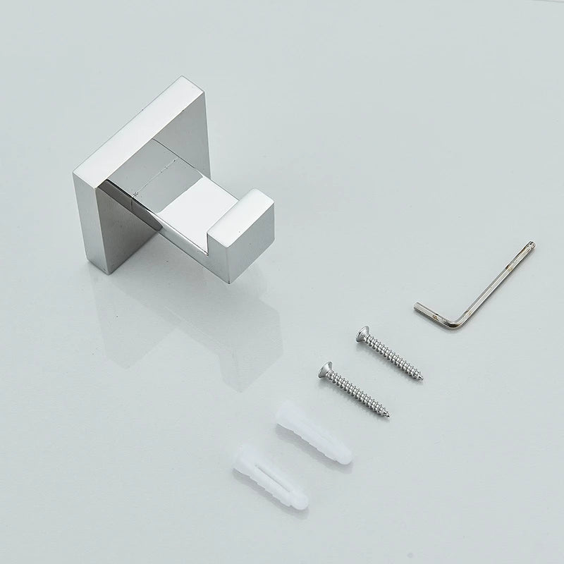 Ganchos de Banheiro em Aço Inox - Acessórios Duráveis para Banheiro