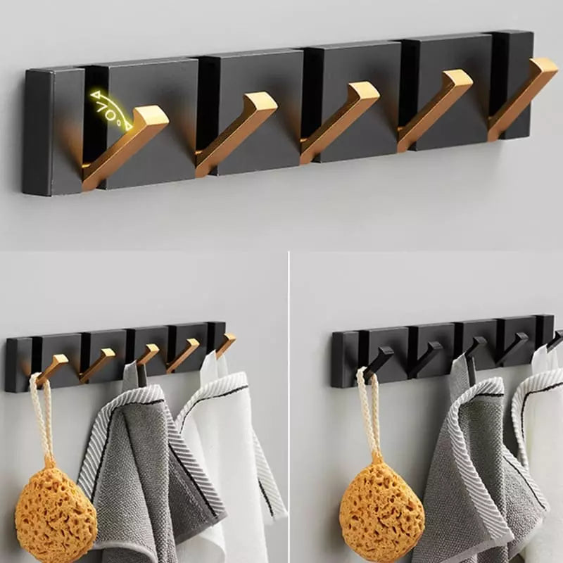 Ganchos de Parede Multiuso para Toalhas e Cabides - Organizador Prático