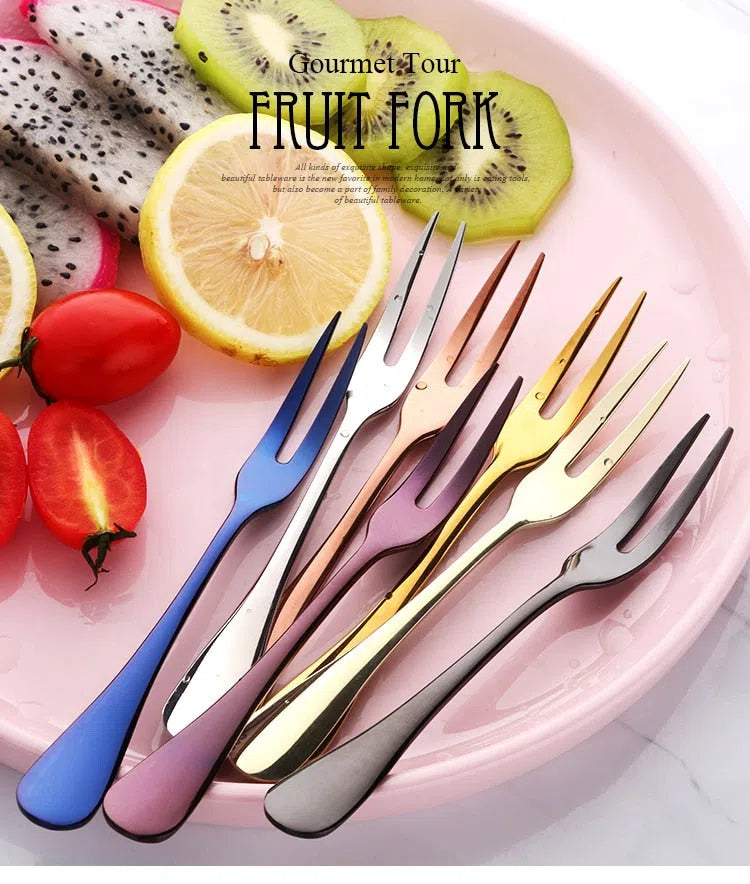 Garfos de Inox para Aperitivos - Conjunto com 2 Peças