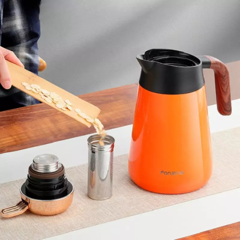 Garrafa Térmica Inox para Café e Chá 1.6L - Isolamento Térmico Eficiente