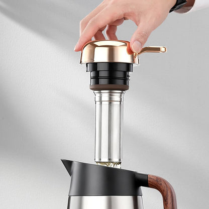 Garrafa Térmica Inox para Café e Chá 1.6L - Isolamento Térmico Eficiente