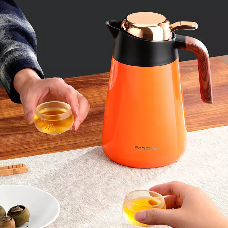 Garrafa Térmica Inox para Café e Chá 1.6L - Isolamento Térmico Eficiente