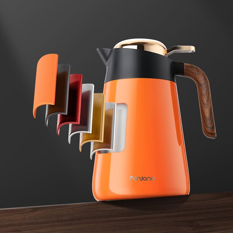 Garrafa Térmica Inox para Café e Chá 1.6L - Isolamento Térmico Eficiente