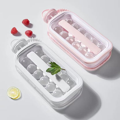 Garrafa de Água com Formato de Gelo Redondo - Ideal para Bebidas Frescas