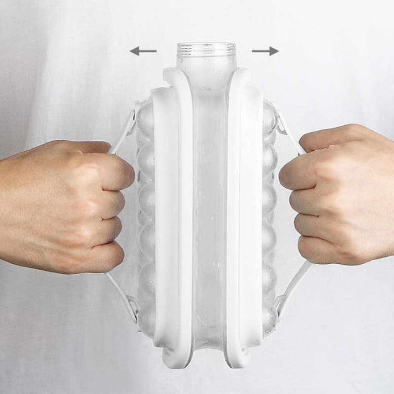 Garrafa de Água com Formato de Gelo Redondo - Ideal para Bebidas Frescas