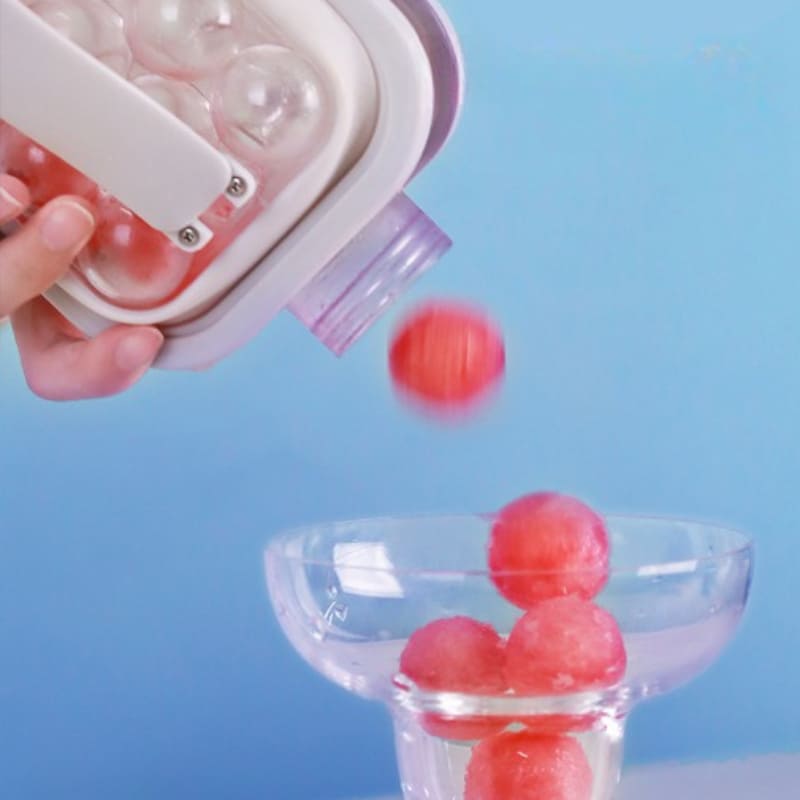 Garrafa de Água com Formato de Gelo Redondo - Ideal para Bebidas Frescas
