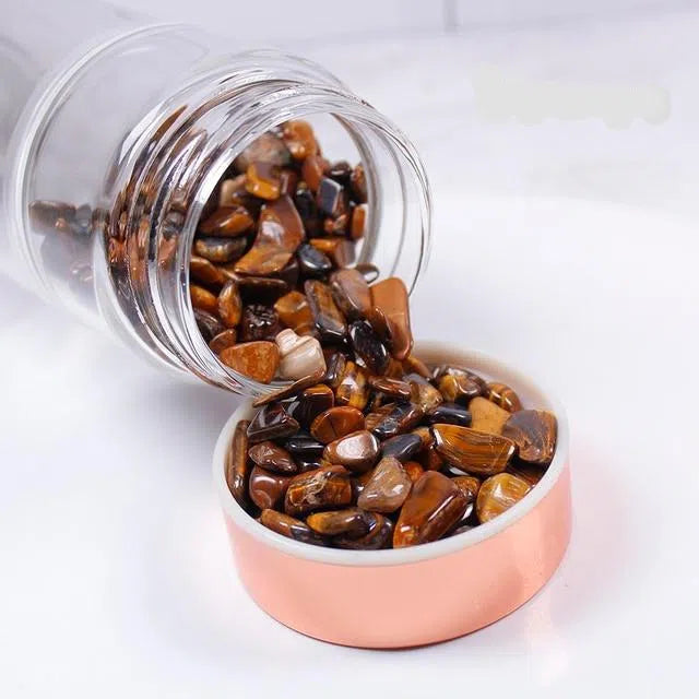 Garrafa de Cristal com Infusor para Bebidas Aromatizadas