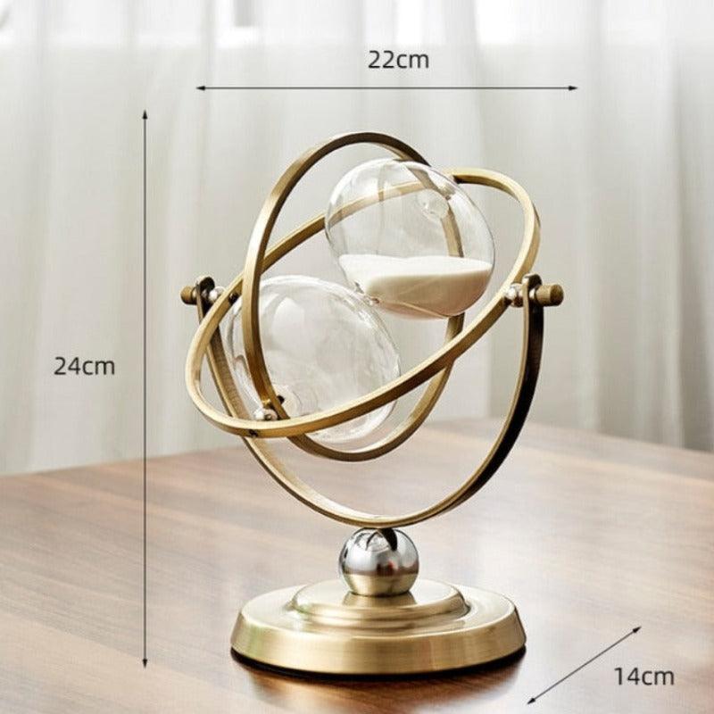 Globo de Ampulheta Decorativa - Relógio de Areia para Decoração de Ambiente