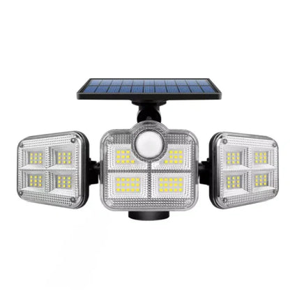 Holofote Solar LED 800W com 3 Cabeças - Iluminação Eficiente para Externo