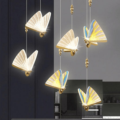 Pendentes em Forma de Borboleta para Sala de Estar - Design Moderno e Elegante