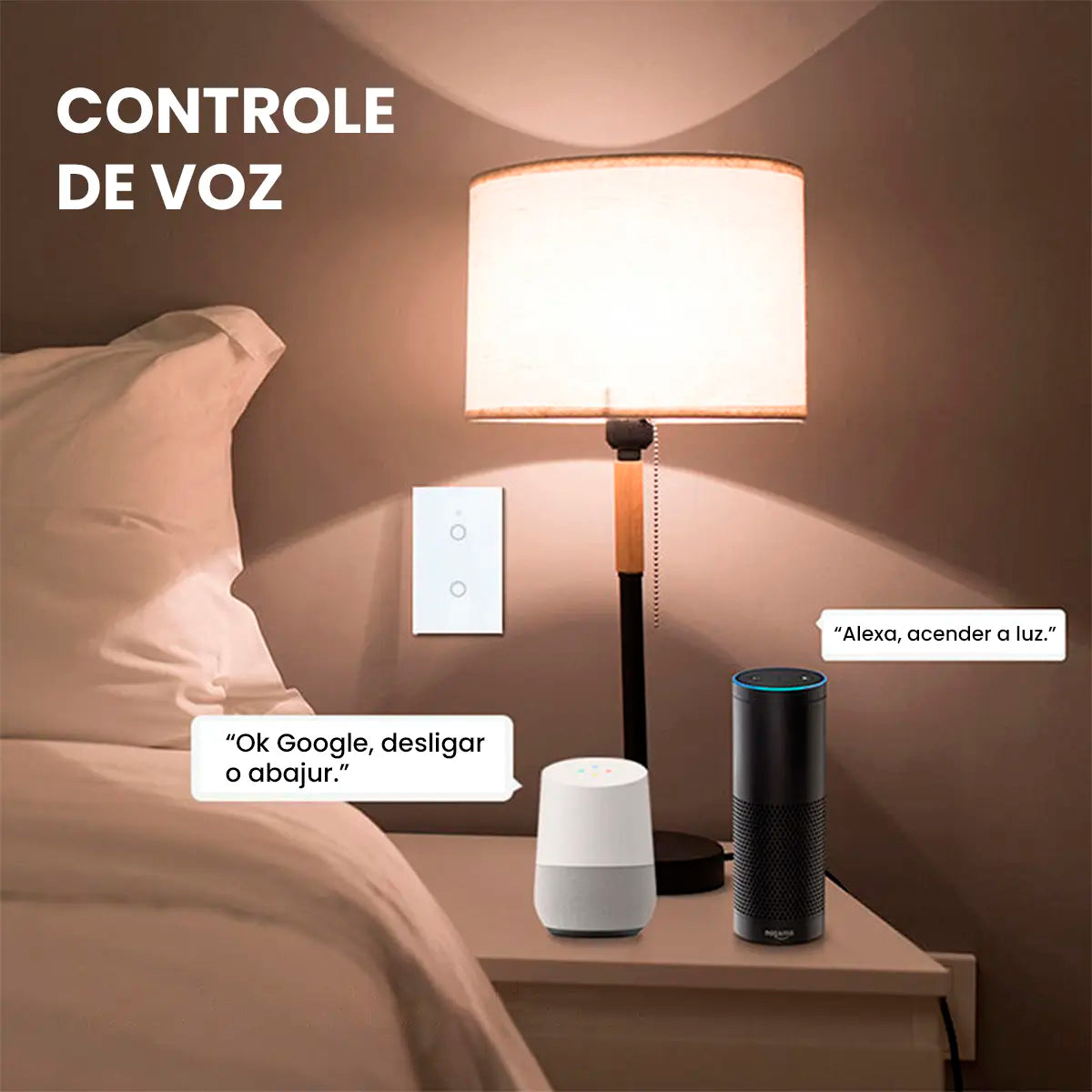 Interruptor Inteligente WiFi con Control Táctil