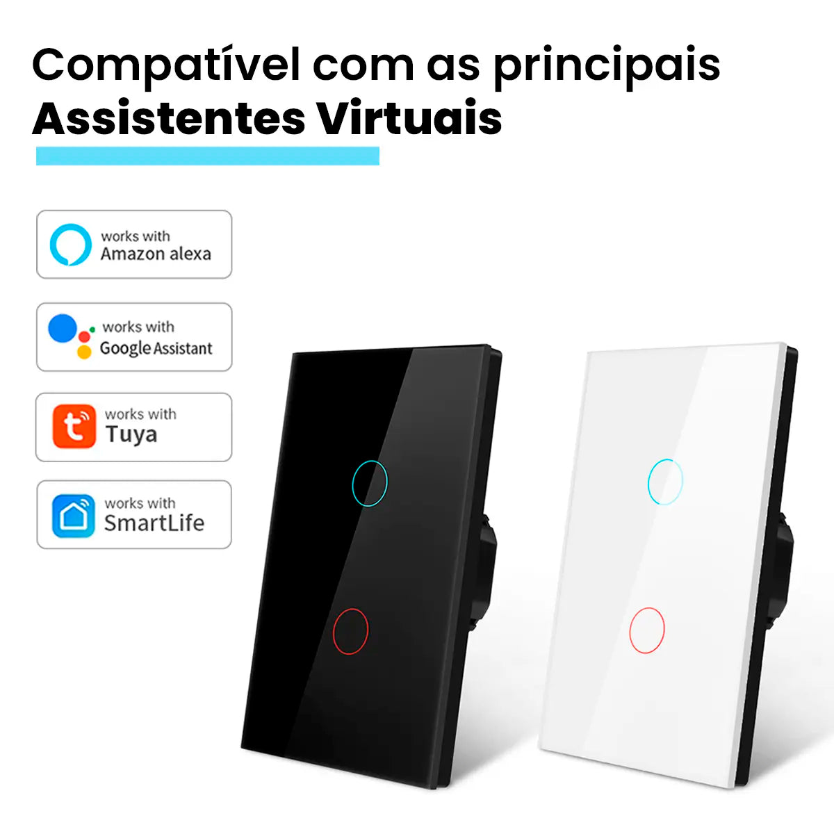 Interruptor Inteligente WiFi con Control Táctil
