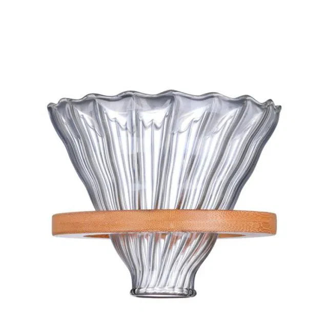 Jarra de Cafeteira de Vidro com Acabamento em Bambu - Elegante e Funcional
