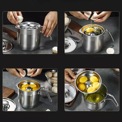 Jarra de Inox com Tampa e Separador de Gema