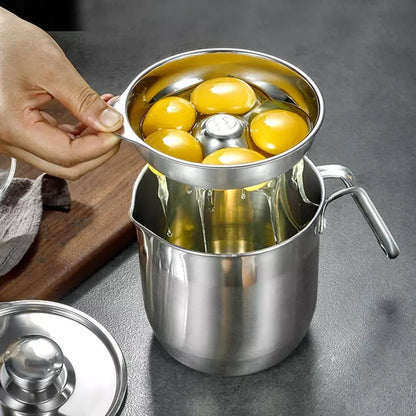 Jarra de Inox com Tampa e Separador de Gema