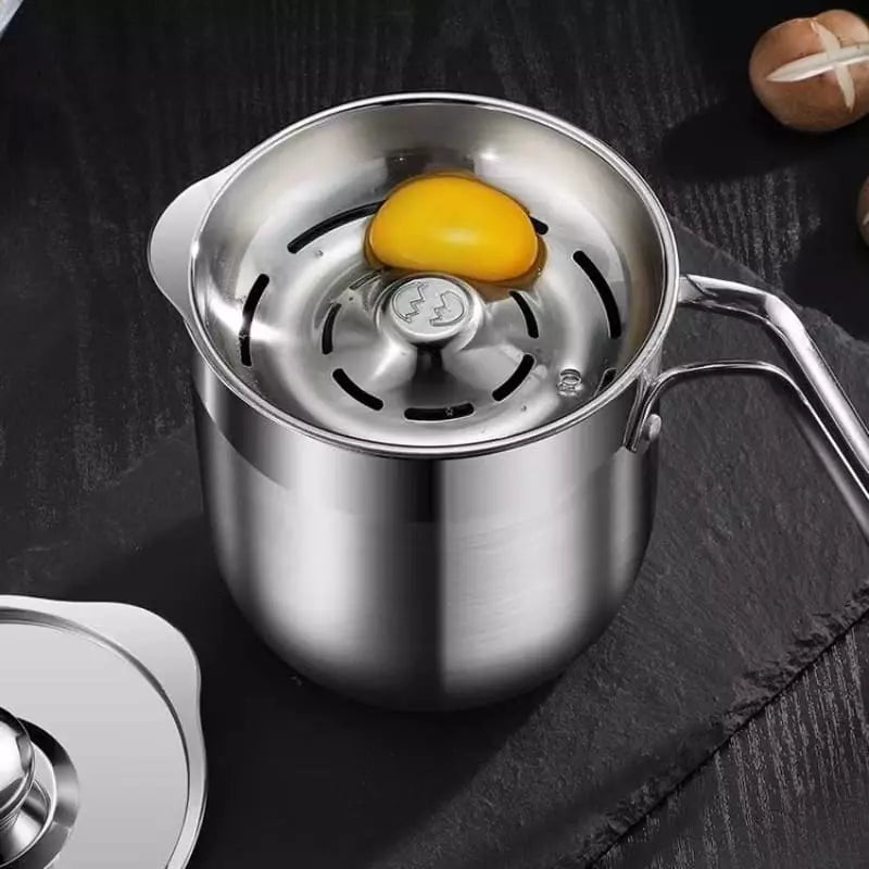 Jarra de Inox com Tampa e Separador de Gema